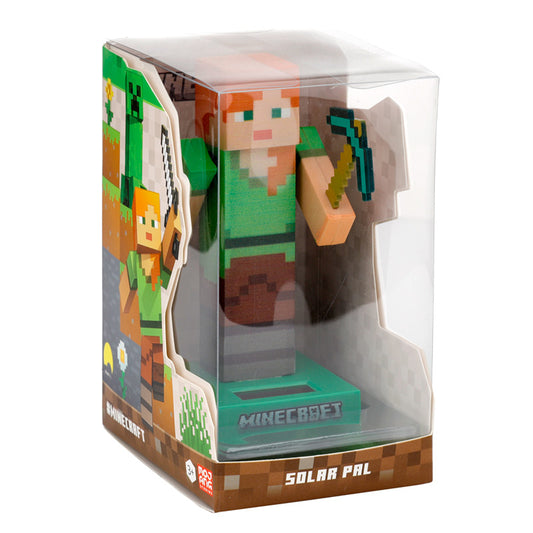 Collectable Licensed Solar Powered Pal - Minecraft Alex