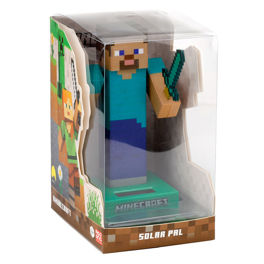 Collectable Licensed Solar Powered Pal - Minecraft Steve