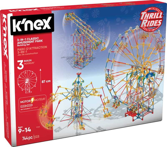 KNEX - THRILL RIDES 3-IN-1 CLASSIC AMUSEMENT PARK BUILDING