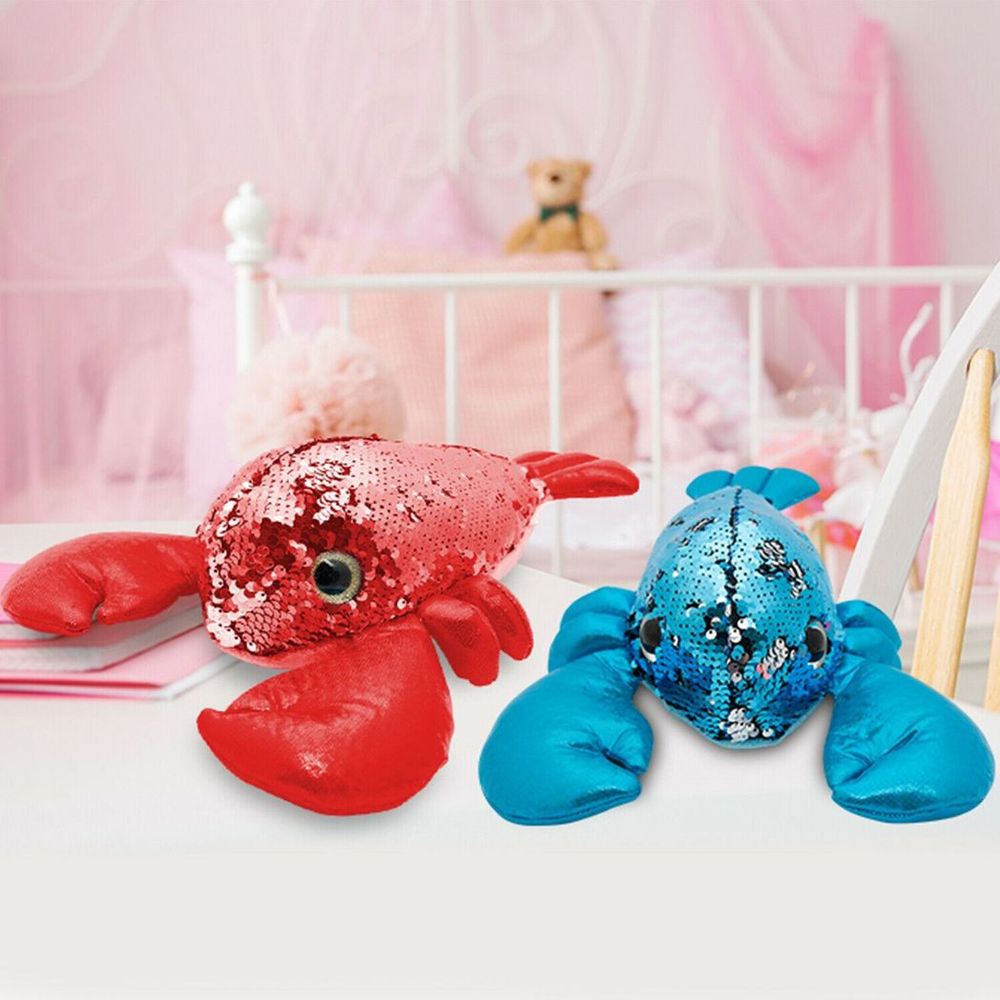 Doodle 11" Glitzies Lobster Magic Sequin Plush, Assorted Colours