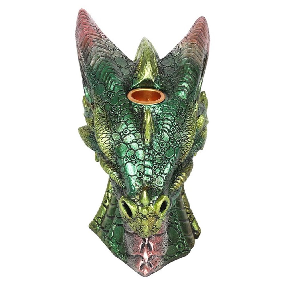 Large Green Dragon Head Backflow Incense Burner