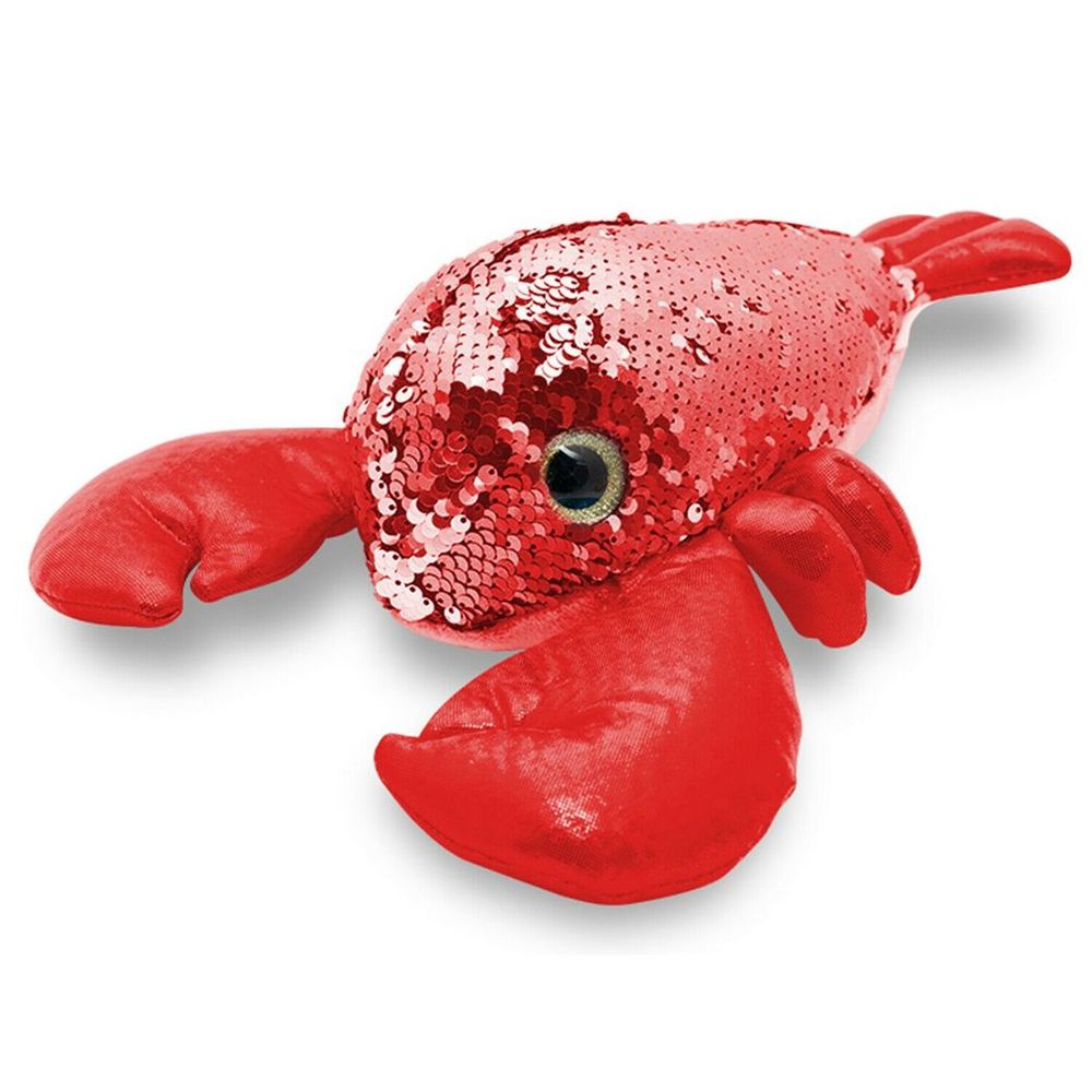 Doodle 11" Glitzies Lobster Magic Sequin Plush, Assorted Colours